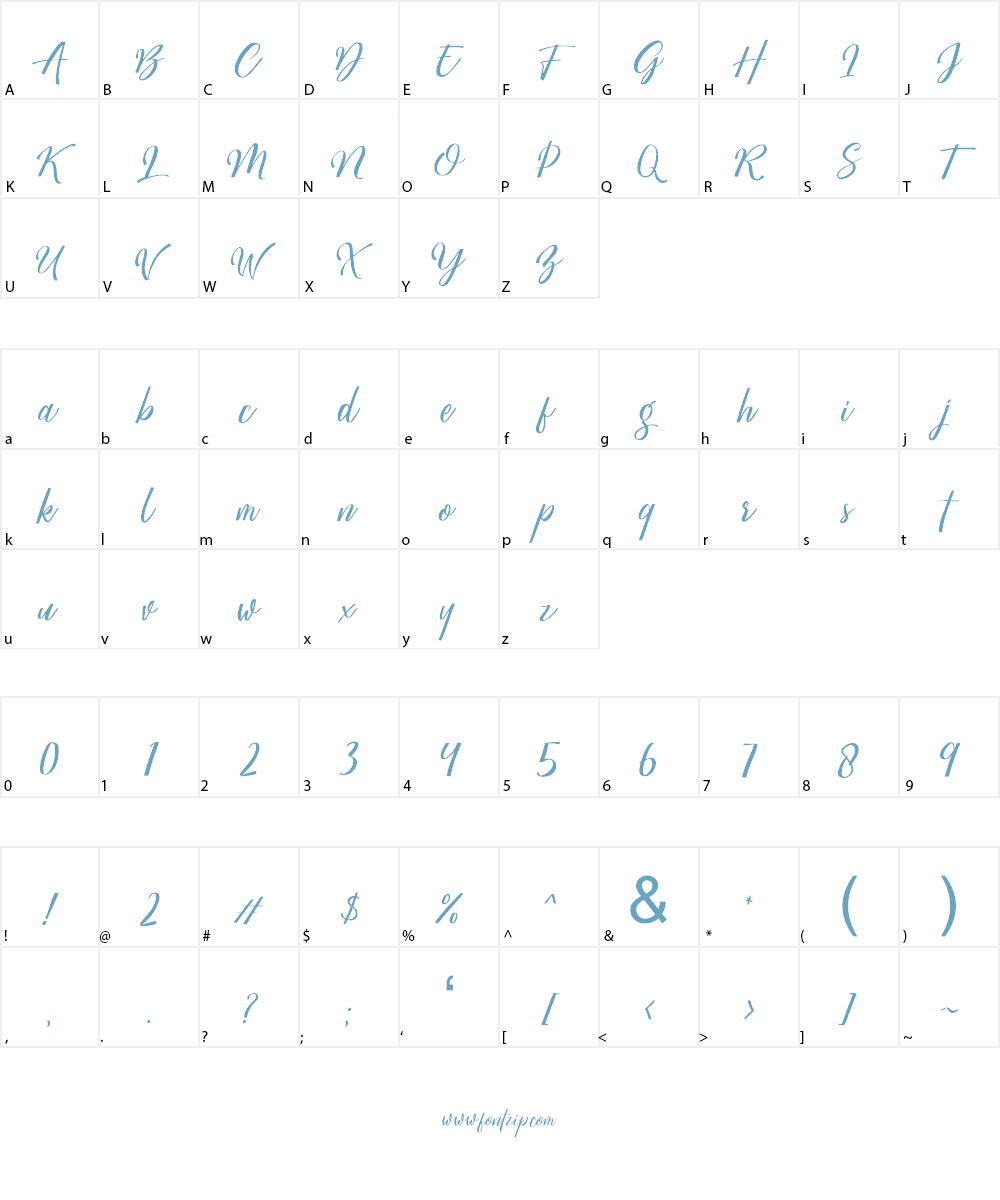 Megattor DEMO Font Character
